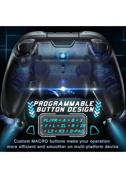 Trubo Ile Kablosuz Bluetooth/2.4g Kablosuz Denetleyici Için Anahtar/pc/buhar/ps3/android Tv Kutusu Akıllı Tablet Telefon Joystick Oyun Gamepad (Yurt Dışından)