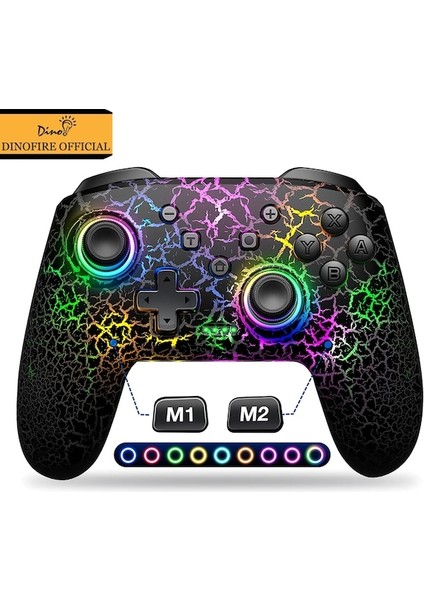 Q215 Gamepad-Kablosuz Denetleyici Gamepad'ler Nintendo Switch/lite/oled Ile Fare Dokunmatik Duygu Uyandırma Programlanabilir Turbo Fonksiyonu (Yurt Dışından)