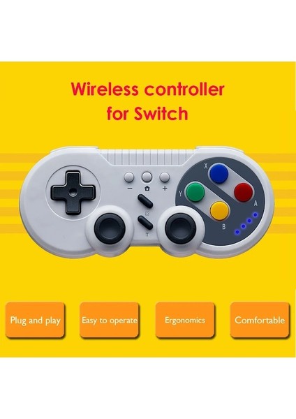 1 Adet Black-1/2pcs Kablosuz Gamepad Oyun Konsolu Denetleyici Joystick Nintendo Anahtarı Pc Için Çift Motorlu Titreşim Turbo Fonksiyonu (Yurt Dışından) modelleri