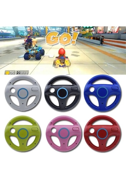 WII111-RED-1PCS Çok Renkli Mario Kart Yarış Direksiyonu Oyunları Wii Uzaktan Oyun Denetleyicisi Için Direksiyon (Yurt Dışından) fiyatları