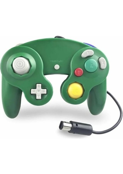 Yeşil-Klasik 1.5 M Kablolu Oyun Denetleyicisi Gamepad Titreşimli Joystick Uzaktan Ngc/wıı/ Ndc Gamecube Konsolları Oyun Denetleyici Pedi (Yurt Dışından)