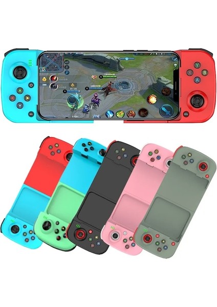 Pembe-Kablosuz Bt 5.0 Cep Telefonu Android Ios Için Gerilebilir Oyun Denetleyicisi Gamepad Joystick Ps4 Anahtarı Pc Için Geri Çekilebilir Gamepad (Yurt Dışından)
