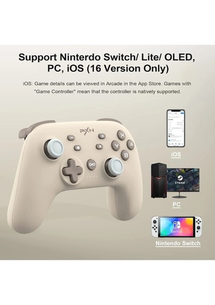 Blue-Pxn P50 Kablosuz Bluetooth Gamepad Anahtarı Pro Oyun Denetleyicisi Ayarlanabilir Titreşim Uyandırma Turbo Nintendo Anahtarı Pc IOS16 + (Yurt Dışından)
