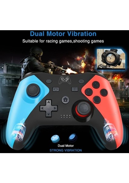 Wt-Kablosuz Denetleyici Desteği Bluetooth Gamepad Joystick Pc/android Için Uyumlu Nintendo Ns Switch Pro/oled/lite Konsol (Yurt Dışından)