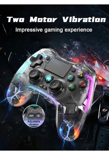 P4 Elite Alıcı-Kablosuz Elite Oyun Denetleyicisi Için Ps4 Slim/pro Renkli Şeffaf Gamepad Nintendo Switch Lite/oled Joystick (Yurt Dışından)