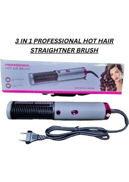 Profesyonel Sıcak Hava Fırçası Düzleştirici Saç Kurutma Makinesi Tarağı ve Düzleştirici ile Dolgunlaştırıcı (Yurt Dışından) modelleri