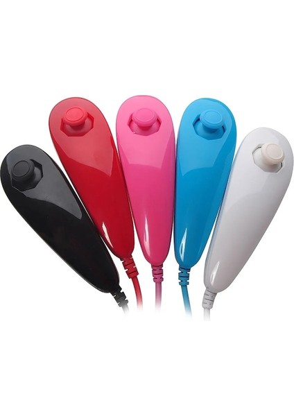 Not Motıon Plus-Nintend Wii 2 In 1 Set Için Kablosuz Bluetooth Joystick Uzaktan Kumanda Sync Gamepad Sol El/nunchuck Opsiyonel Motion Plus (Yurt Dışından)