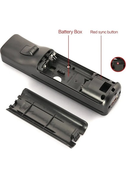 Not Motıon Plus-Nintend Wii 2 In 1 Set Için Kablosuz Bluetooth Joystick Uzaktan Kumanda Sync Gamepad Sol El/nunchuck Opsiyonel Motion Plus (Yurt Dışından)