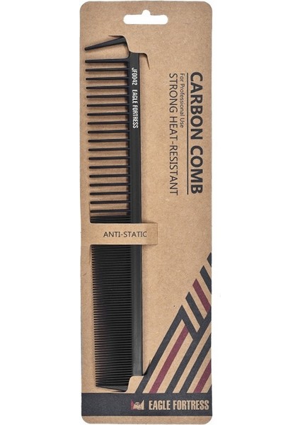 Eagle Fortress Karbon Tarak Isıya Dayanıklı Çok Amaçlı Tarak JF0042 (Yurt Dışından)