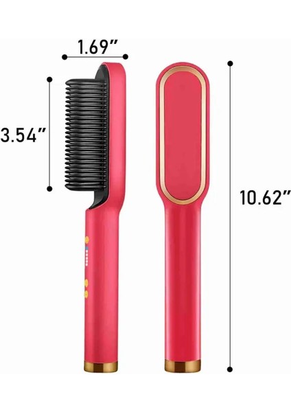 Elektrikli Saç Düzleştirici Fırçası, Profesyonel Saç Düzleştirici Fırçası, Saç Düzleştirici Tarak, Kızlar ve Kadınlar Için Hızlı Isıtma Düzleştirici (Yurt Dışından) indirimleri