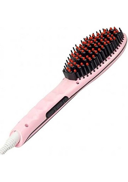 Saç Düzleştirici Fırçası - Pembe (Yurt Dışından) indirimleri