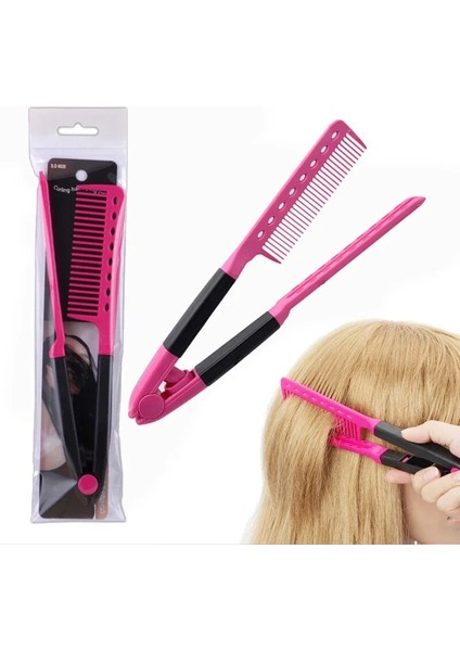 V Tipi Düz Saç Tarak Şekillendirici Araçları Moda Kadın Seyahat Saç Düzleştirici Fırça Kuaförlük Bakım Aracı Salon Için (Yurt Dışından) fiyatları