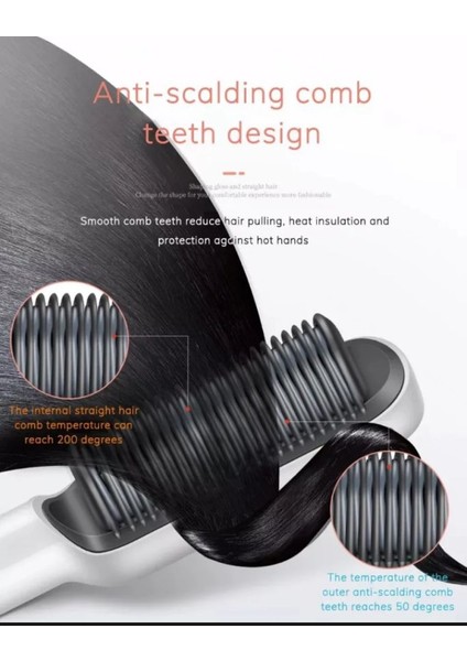 Saç Düzleştirici Fırçası - Saç Fırçası Forngirls - Saç Düzleştirici - Düz Saç Tarak - Kadın Düz Saç Tarak - Bayanlar Için Saç Düzleştirici - Elektrikli Saç Düzleştirici (Yurt Dışından) modelleri