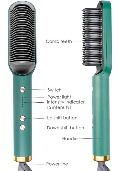 Yüksek Kaliteli Profesyonel Saç Düzleştirici Tarak HA808 (Yurt Dışından) fırsatları