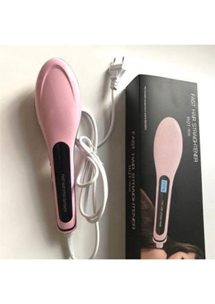 Adet Hızlı Saç Düzleştirici Isıtma Düz Saç Fırçası Saç Düzleştirici Düzleştirme Tarağı Taşınabilir Abd Plug (Yurt Dışından) fiyatları