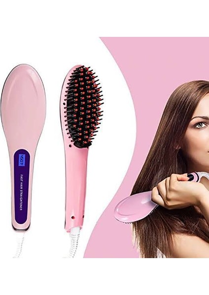 Yeni ve Muhteşem Hızlı Saç Düzleştirici | Doğal Saç Şekillendirici, Saç Bakımı, Düzleştirici Fırçası (HQT-906) (Yurt Dışından)