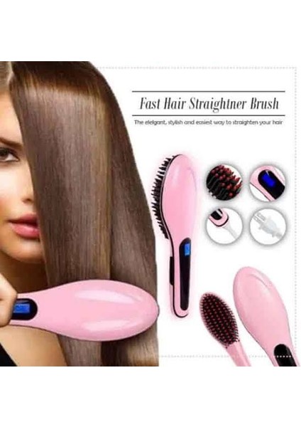 Yeni ve Muhteşem Hızlı Saç Düzleştirici | Doğal Saç Şekillendirici, Saç Bakımı, Düzleştirici Fırçası (HQT-906) (Yurt Dışından) indirimleri
