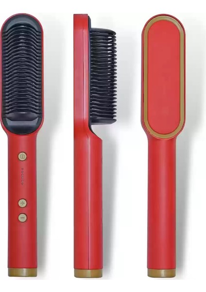 2'si 1 Arada Elektrikli Saç Fırçası Düzleştirici Tarak - Düz Kıvırmaya Zarar Vermez Çift Amaçlı - Ev Tembel Demir Saçınıza Zarar Verir - Tarak Kıvırıcı Şekillendirme Ekipmanı (Yurt Dışından) fiyatları