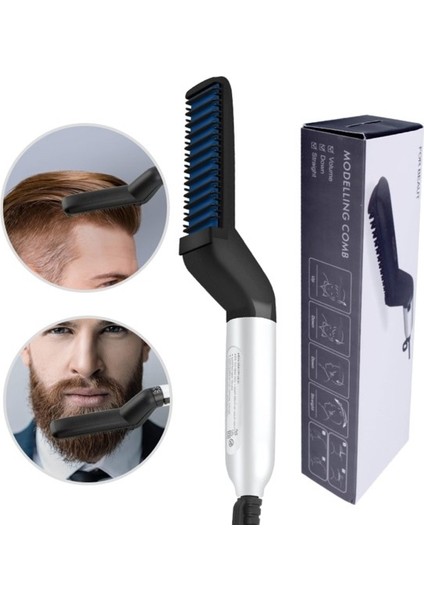 Yeleğinizi Dakikalar Içinde Ehlileştirin: Erkekler Için 5'i 1 Arada Sakal ve Saç Düzleştirme Fırçası (Yurt Dışından) indirimleri