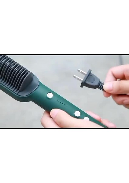 909 B Fırça Çok Fonksiyonlu Saç Düzleştirici-Sıcaklık Ayarlı Turmalin Seramik Genişletme Paneli Seramik Isıtma Plakası Salon Şekillendirme Aracı* (Yurt Dışından)