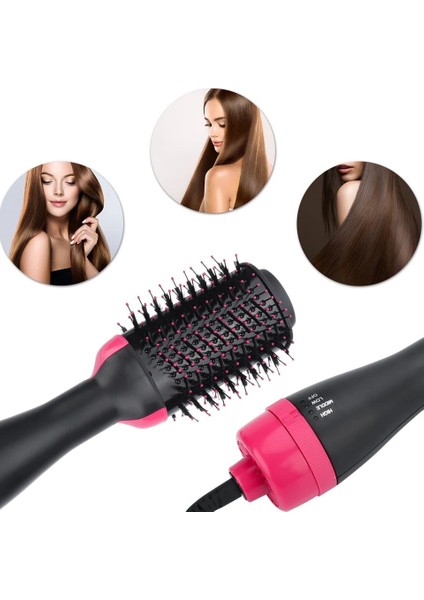 Saç Bakımı 3'ü 1 Arada Profesyonel Sıcak Hava Fırçası, Düzleştirici ve Dolgunlaştırıcı Yüksek Kaliteli, Yenilikçi Tek Adımlı Saç Bakım Araçlarıyla Tarzınızı Yükseltin. (Yurt Dışından)