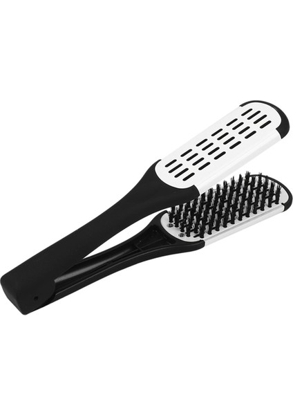 Namuny 2x Profesyonel Doğrultma Fırçası Kuaförlük Aracı Çift Taraflı Fırça Saç Düzleştirme (Yurt Dışından)