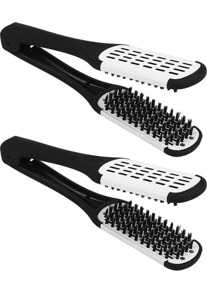 Namuny 2x Profesyonel Doğrultma Fırçası Kuaförlük Aracı Çift Taraflı Fırça Saç Düzleştirme (Yurt Dışından) fırsatları