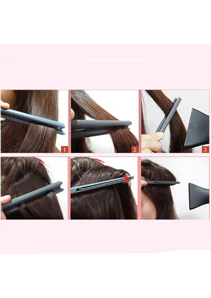 V Tipi Faydalı Saç Düzleştirici Salon Tarak Kuaförlük Pürüzsüz Aracı Tutma Maşa Saç Şekillendirici Aracı Kadınlar Için Saç Fırçası Düzleştirici (Yurt Dışından) fırsatları