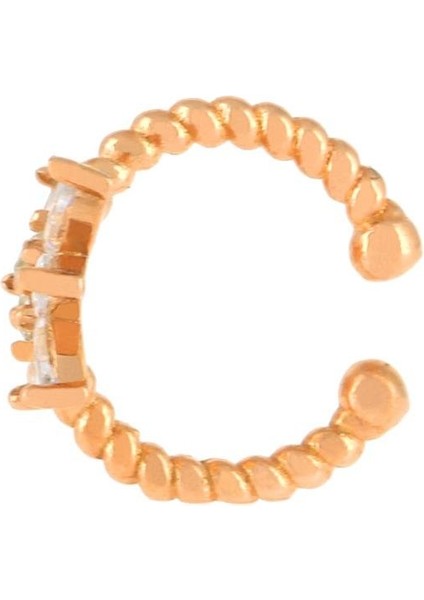 925 Ayar Gümüş Kelebek Detaylı Kıkırdak Küpe modelleri