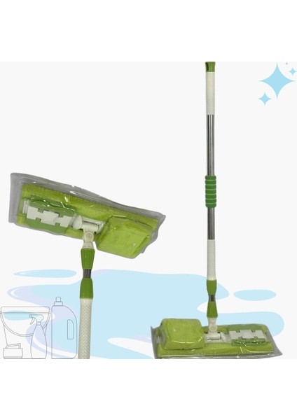 Mop Yedek Bez Hediyeli Yer Mopu Fayans Duvar Yüzey Temizlik Mikrofiber indirimleri