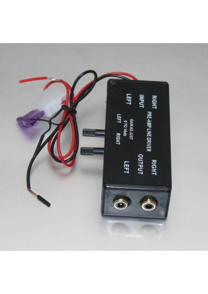 Yeni Siyah Rca Giriş/çıkış Ayarlanabilir Pac Turbo 1 Hat Sürücü Sinyal Amplifikatörü Güçlendirici Adaptör Araba Tekne Için (Yurt Dışından)