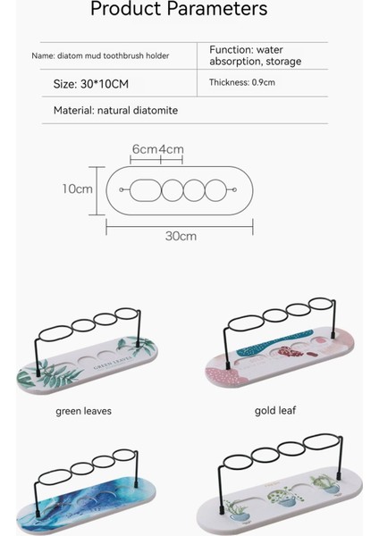 Diatom Çamur Yıkama Pedi Diş Fırçası Rafı Su Geçirmez Ped (Yurt Dışından) fırsatları