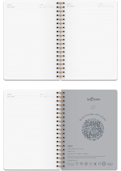 Ofis Defter Spiralli Çizgili Kırmızı modelleri