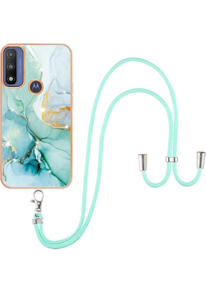 Motoroal Moto G Saf Mermer Tampon Anti-Scratch Yumuşak Crossbody Için Kılıf (Yurt Dışından)