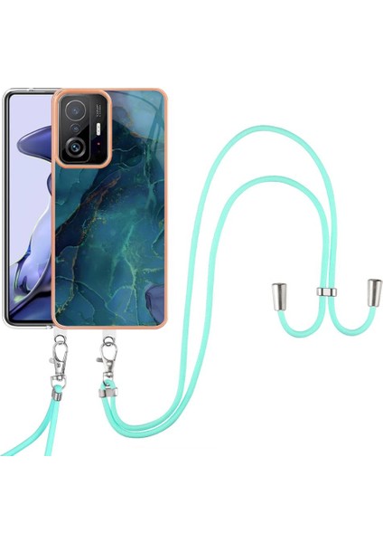 Xiaomi 11T/11T Pro Yumuşak Tpu Tampon Kapak Mermer Ayrılabilir Kayış (Yurt Dışından)
