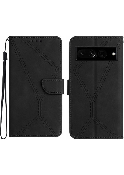 Google Piksel 7 Pro Telefon Kılıfı Için Kılıf Dikiş Kabartmalı Yüksek Kaliteli Tpu (Yurt Dışından)