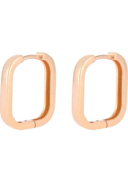 925 Ayar Gümüş Oval Kenar Küpe