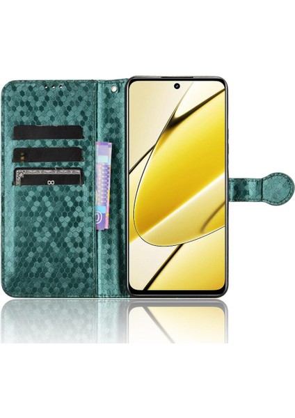 Realme 11 5g Için Geometrik Desen Manyetik Toka Deri Cüzdan (Yurt Dışından) fırsatları