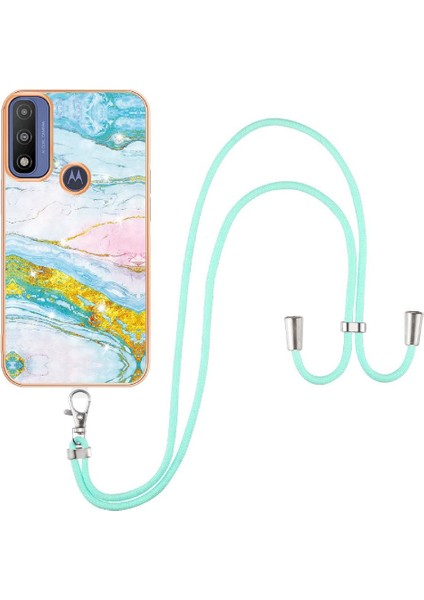 Motoroal Moto G Saf Mermer Tampon Anti-Scratch Yumuşak Crossbody Için Kılıf (Yurt Dışından) modelleri