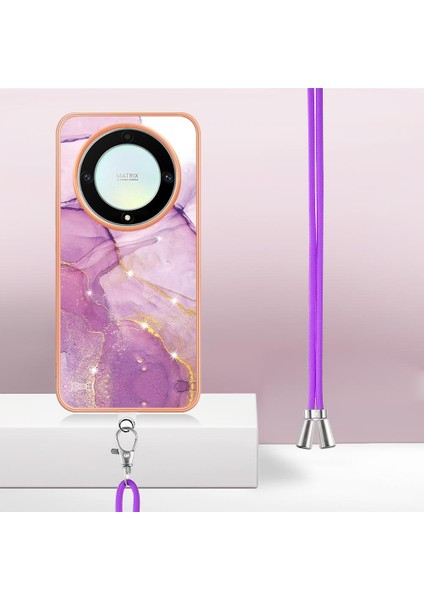 Onur Için Kılıf Sihirli 5 Lite Crossbody Kordon Askısı Mermer Anti-Scratch (Yurt Dışından) fırsatları