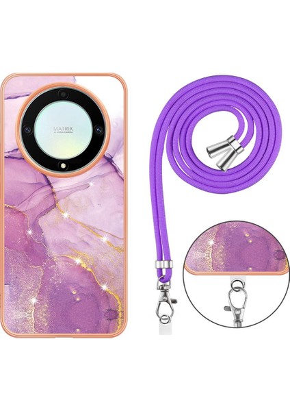 Onur Için Kılıf Sihirli 5 Lite Crossbody Kordon Askısı Mermer Anti-Scratch (Yurt Dışından) indirimleri