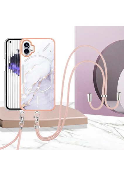 Nothing Kılıf Telefon 1 Anti-Scratch Yumuşak Crossbody Kordon Askısı Mermer (Yurt Dışından) fırsatları