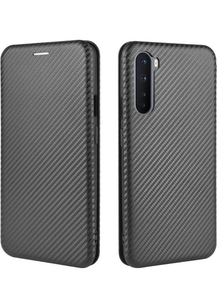 Kart Tutucu Kickstand Kart Ekleme Deri ile Oneplus Nord Için Kılıf (Yurt Dışından)