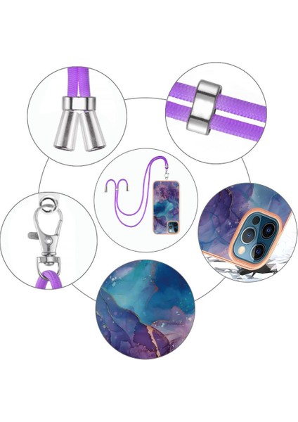 IPhone 11 Için Kılıf Pro Max Kapak Yumuşak Tpu Tampon Ayrılabilir Kayış Kordon (Yurt Dışından)