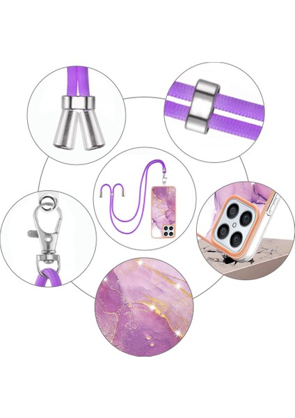 Onur X8 4g Anti-Scratch Yumuşak Mermer Crossbody Kordon Askısı Için Kılıf (Yurt Dışından) fiyatları