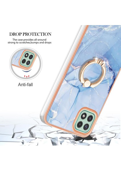 Samsung Galaxy A22 5g Tampon 360 &deg; Dönebilir Halka Mermer Tpu Için Kılıf (Yurt Dışından) modelleri