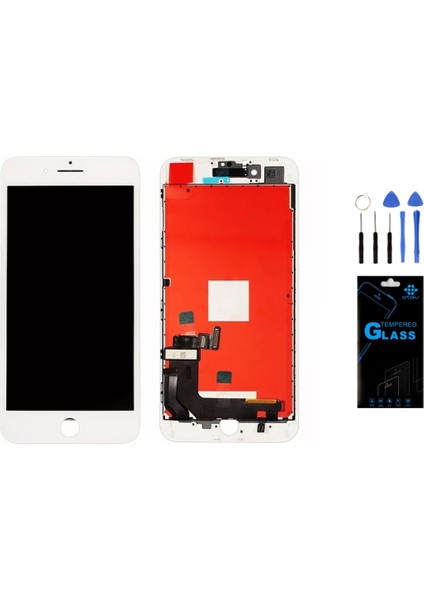 Iphone 8 Uyumlu LCD Ekran Dokunmatik Beyaz
