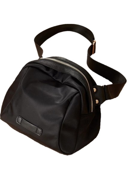 Rahat Hafif Oxford Bez Çanta Su Geçirmez Dekompresyon Kadın Göğüs Çantası Omuzdan Askili Çanta Crossbody Çanta Bel (Yurt Dışından)