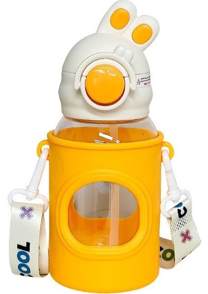 Zıplayan Çarpık Tavşan Plastik Sevimli Su Bardağı (Yurt Dışından)