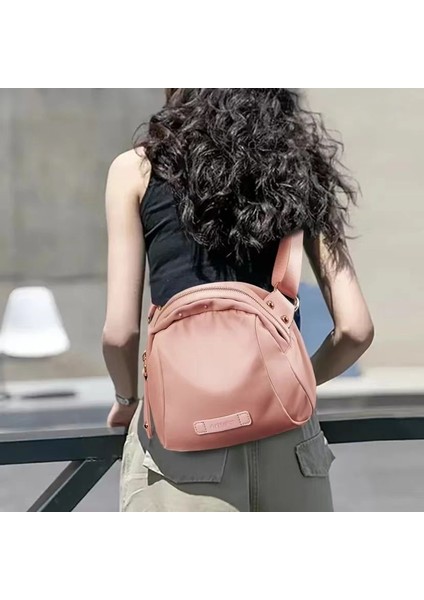 Rahat Hafif Oxford Bez Çanta Su Geçirmez Dekompresyon Kadın Göğüs Çantası Omuzdan Askili Çanta Crossbody Çanta Bel (Yurt Dışından)